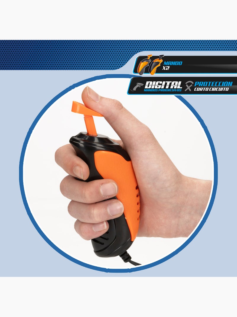Pista da corsa magnetica con 2 auto e 2 controller progressivi speed & go N/D - Kiabi