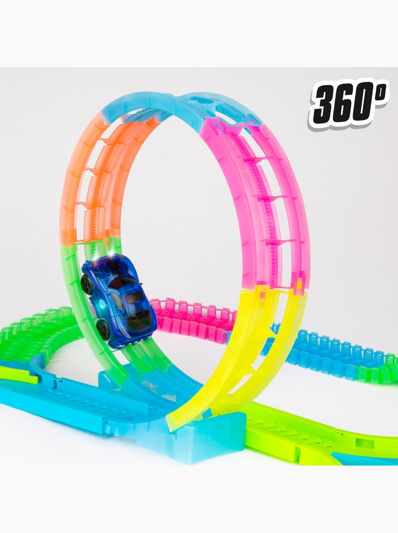 Pista per auto fosforescente 131 pezzi speed & go N/D - Kiabi