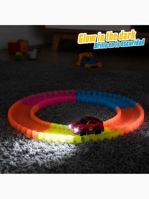 Pista per auto fosforescente 131 pezzi speed & go - Kiabi