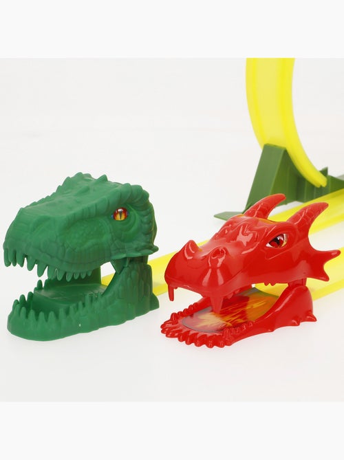 Pista per macchinine di dinosauri con doppio lanciatore e due macchinine teamsterz - Kiabi