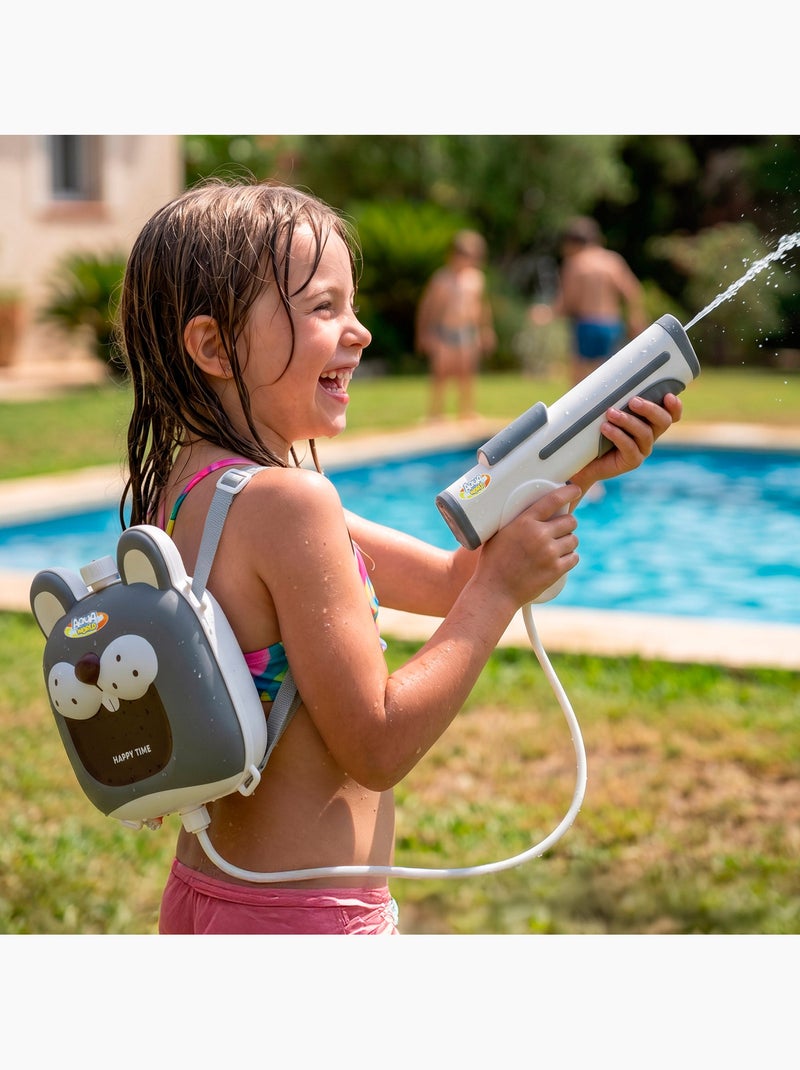 Pistola ad acqua elettrica aqua world con zaino da 2 litri N/D - Kiabi