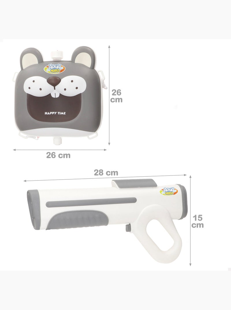 Pistola ad acqua elettrica aqua world con zaino da 2 litri N/D - Kiabi
