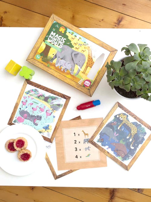 Pittura magica ad acqua riutilizzabile, avventure safari | Tiger Tribe - Kiabi