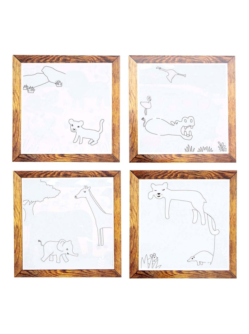 Pittura magica ad acqua riutilizzabile, avventure safari | Tiger Tribe N/D - Kiabi