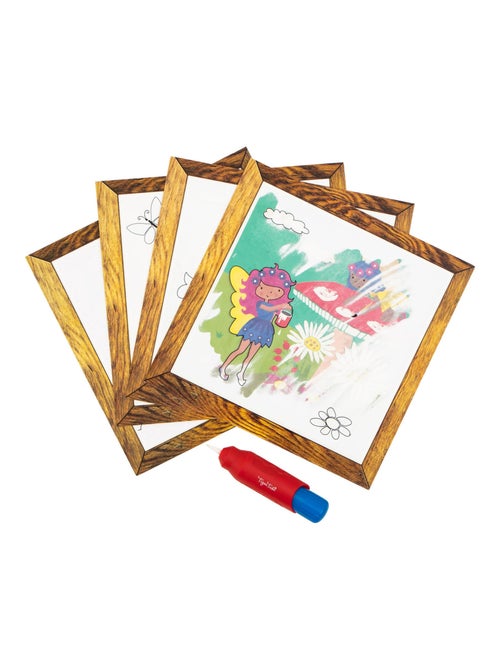 Pittura magica ad acqua riutilizzabile, giardino delle fate | Tiger Tribe - Kiabi