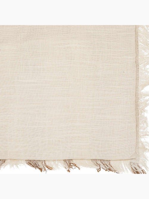 Piumino beige con frange - Kiabi