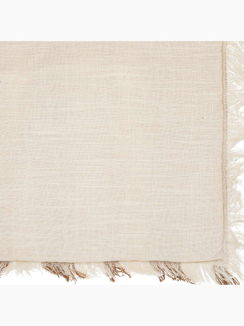 Piumino beige con frange Beige chiaro - Kiabi