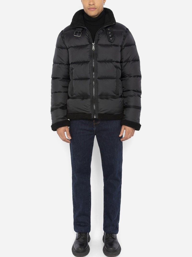 Piumino bomber - schott Nero - Kiabi