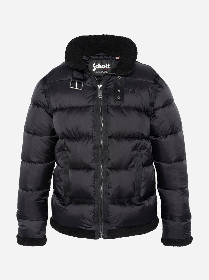 Piumino bomber - schott Nero - Kiabi