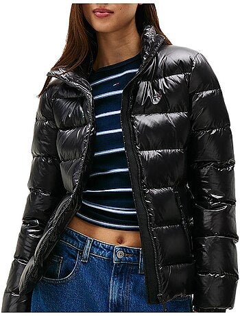 Piumino Brillant Donna Tommy Jeans slim zip Print