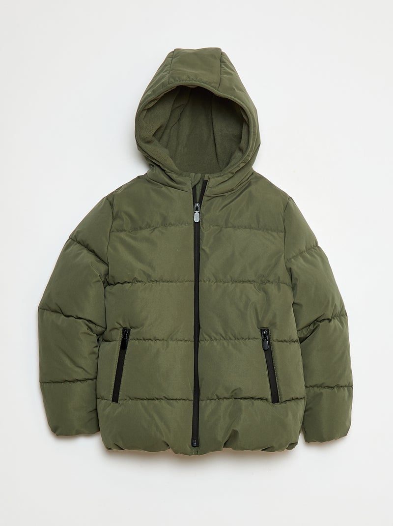 Piumino caldo con cappuccio Verde Bambino Kiabi
