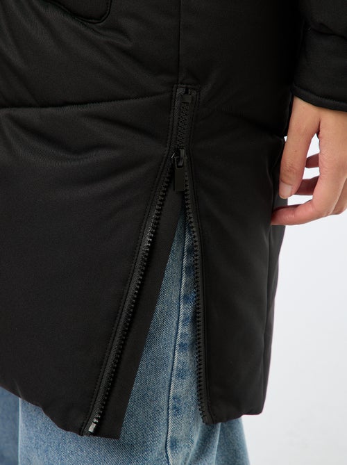 Piumino caldo lungo con cappuccio - Kiabi