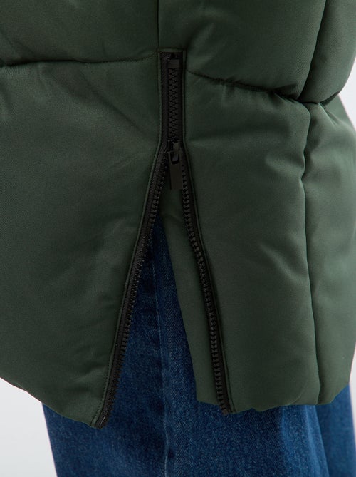 Piumino caldo lungo idrorepellente con cappuccio - Kiabi