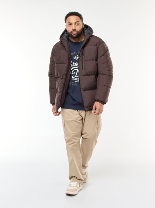 Piumino caldo trapuntato con cappuccio - Kiabi