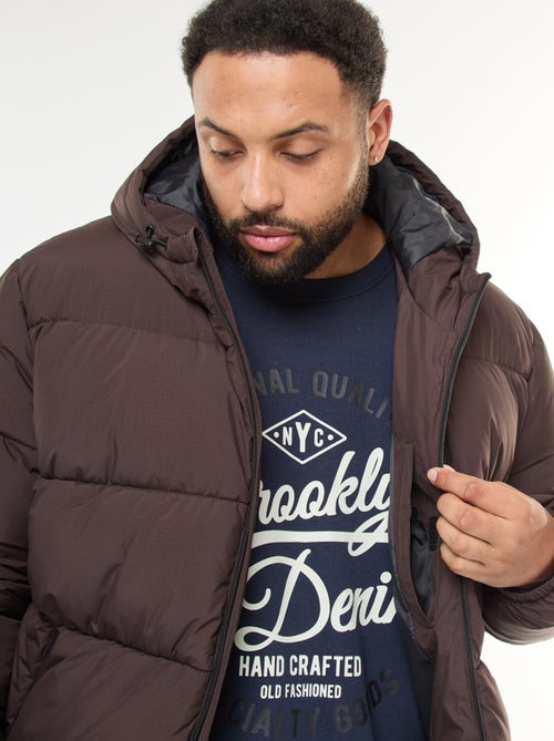 Piumino caldo trapuntato con cappuccio - Kiabi