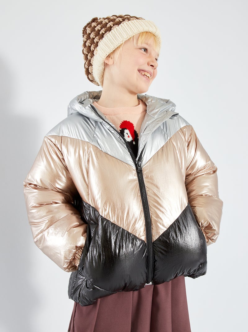 Piumino color block ROSA - Kiabi