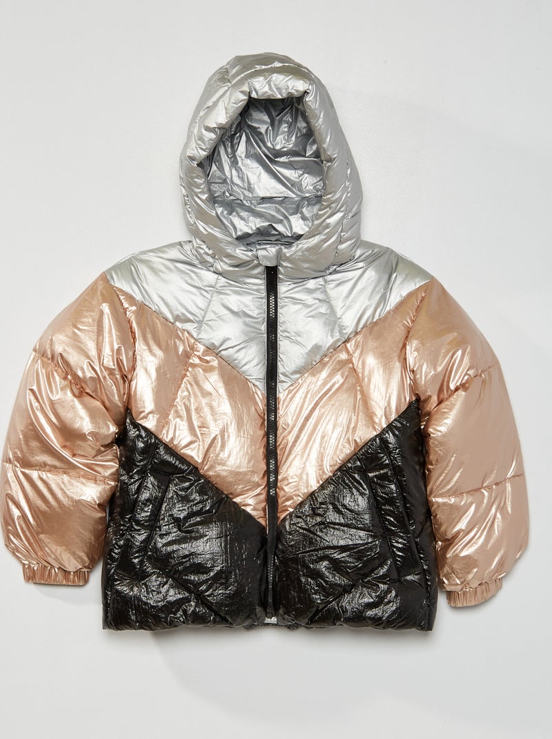 Piumino color block ROSA - Kiabi