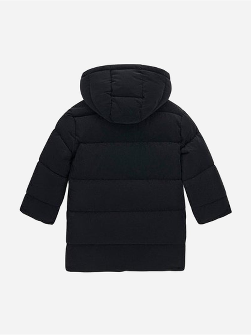 Piumino con cappuccio - guess kids Nero opaco - Kiabi
