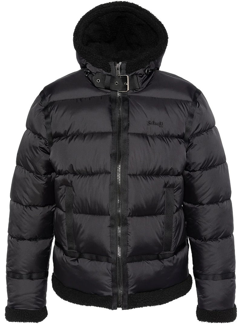 Piumino con cappuccio - schott Nero - Kiabi