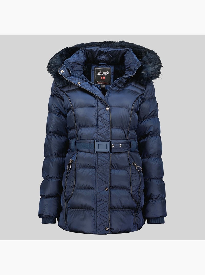 Piumino con cappuccio aimeraude – geographical norway Blu marino - Kiabi
