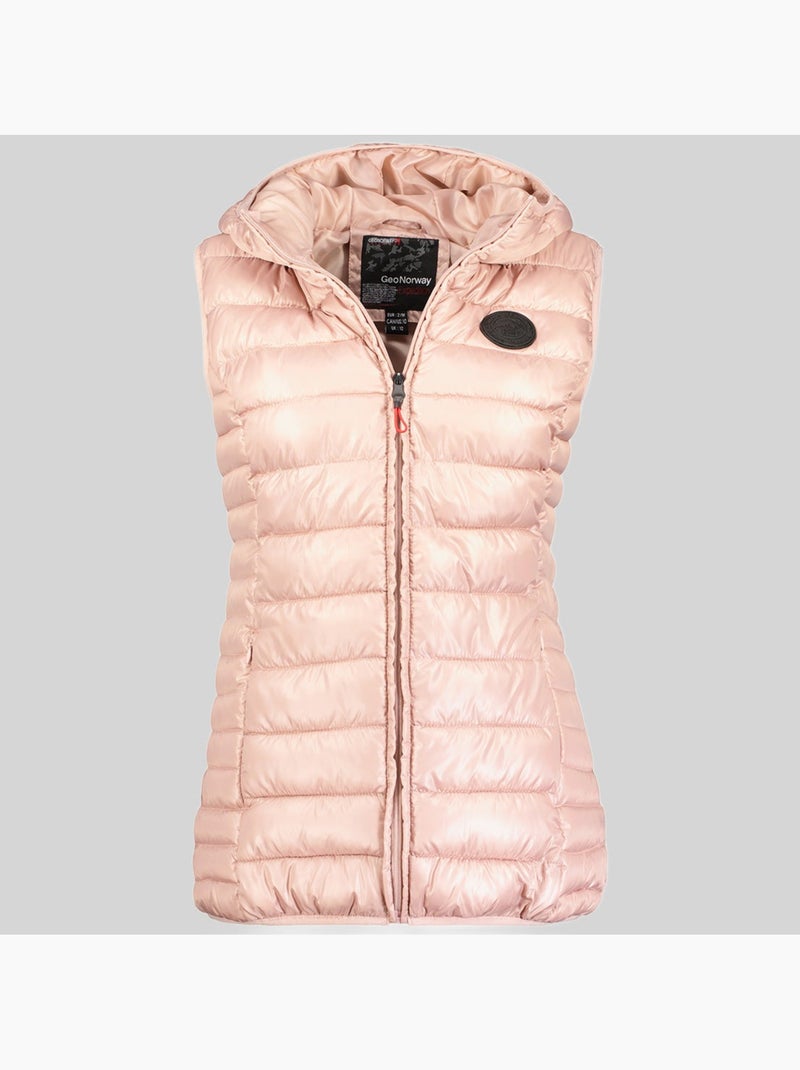 Piumino con cappuccio annecy vest hood – geographical norway Rosa pallido - Kiabi