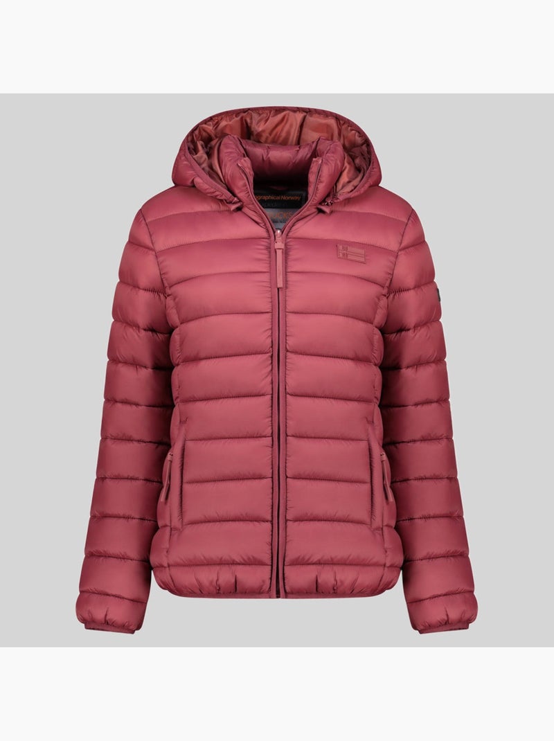Piumino con cappuccio atichoko hood – geographical norway Bordeaux - Kiabi