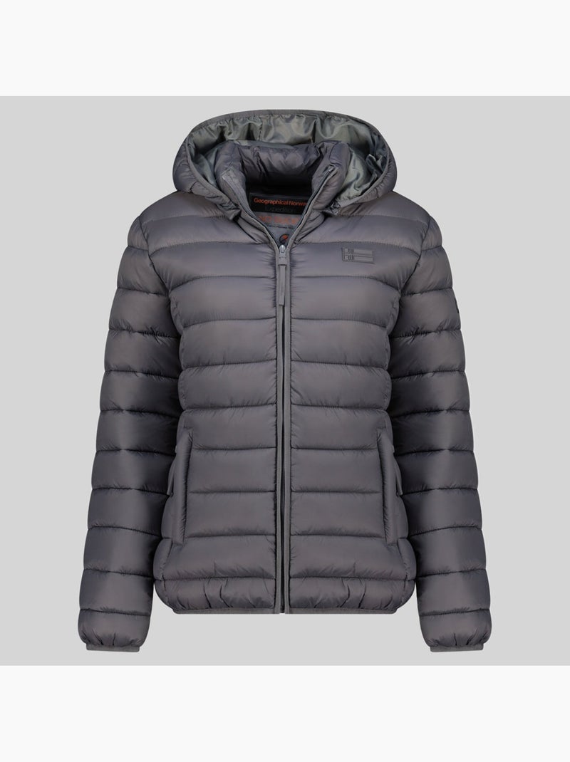 Piumino con cappuccio atichoko hood – geographical norway Grigio scuro - Kiabi