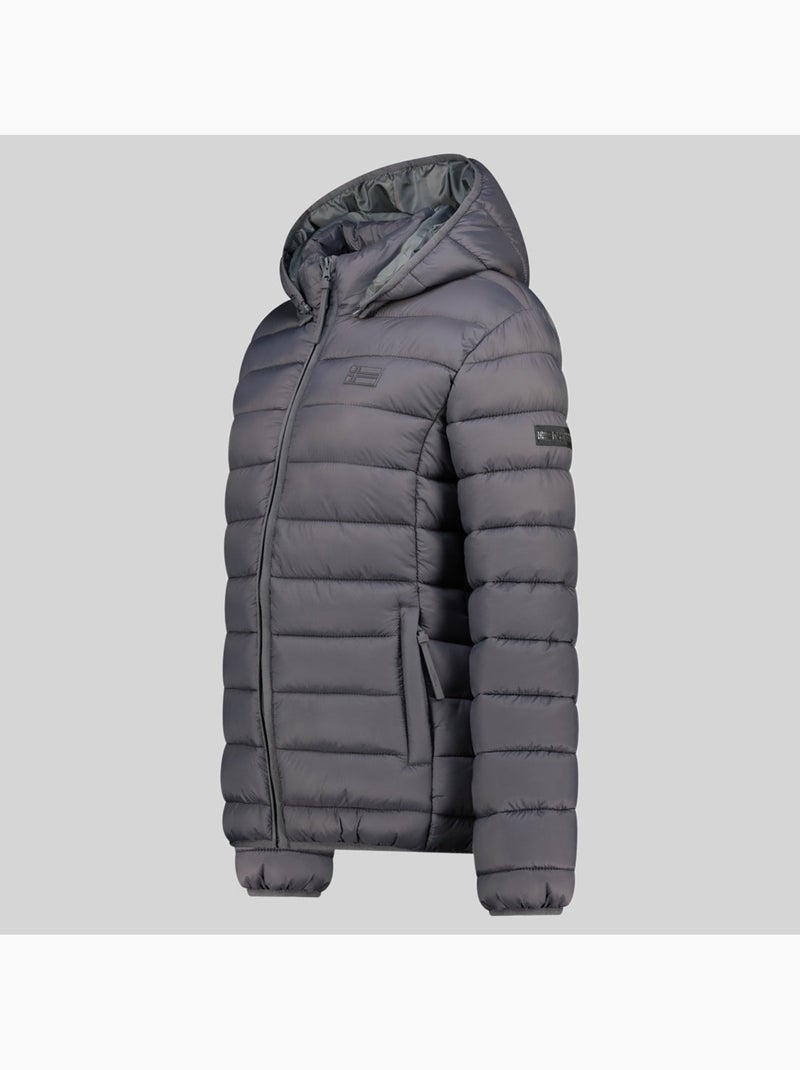 Piumino con cappuccio atichoko hood – geographical norway Grigio scuro - Kiabi