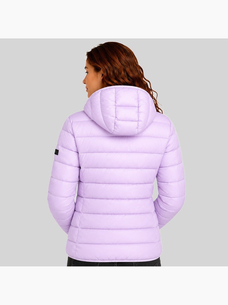 Piumino con cappuccio atichoko hood – geographical norway Lilla chiaro - Kiabi