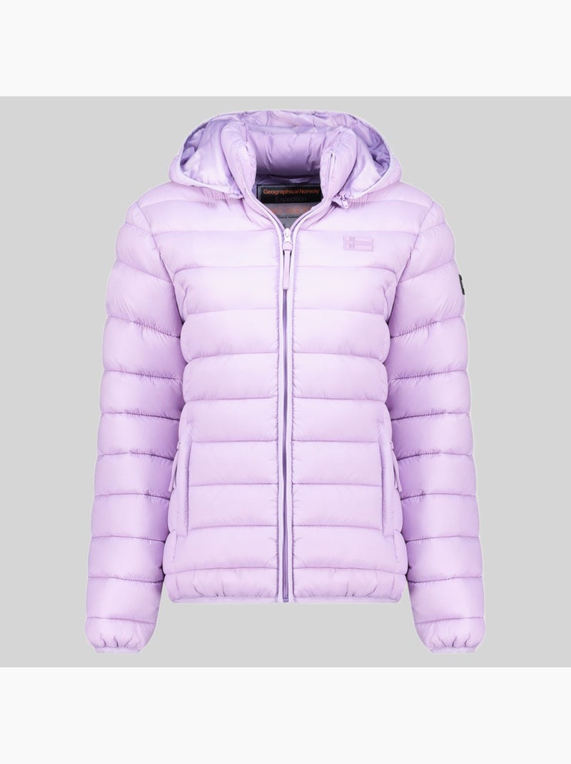 Piumino con cappuccio atichoko hood – geographical norway Lilla chiaro - Kiabi