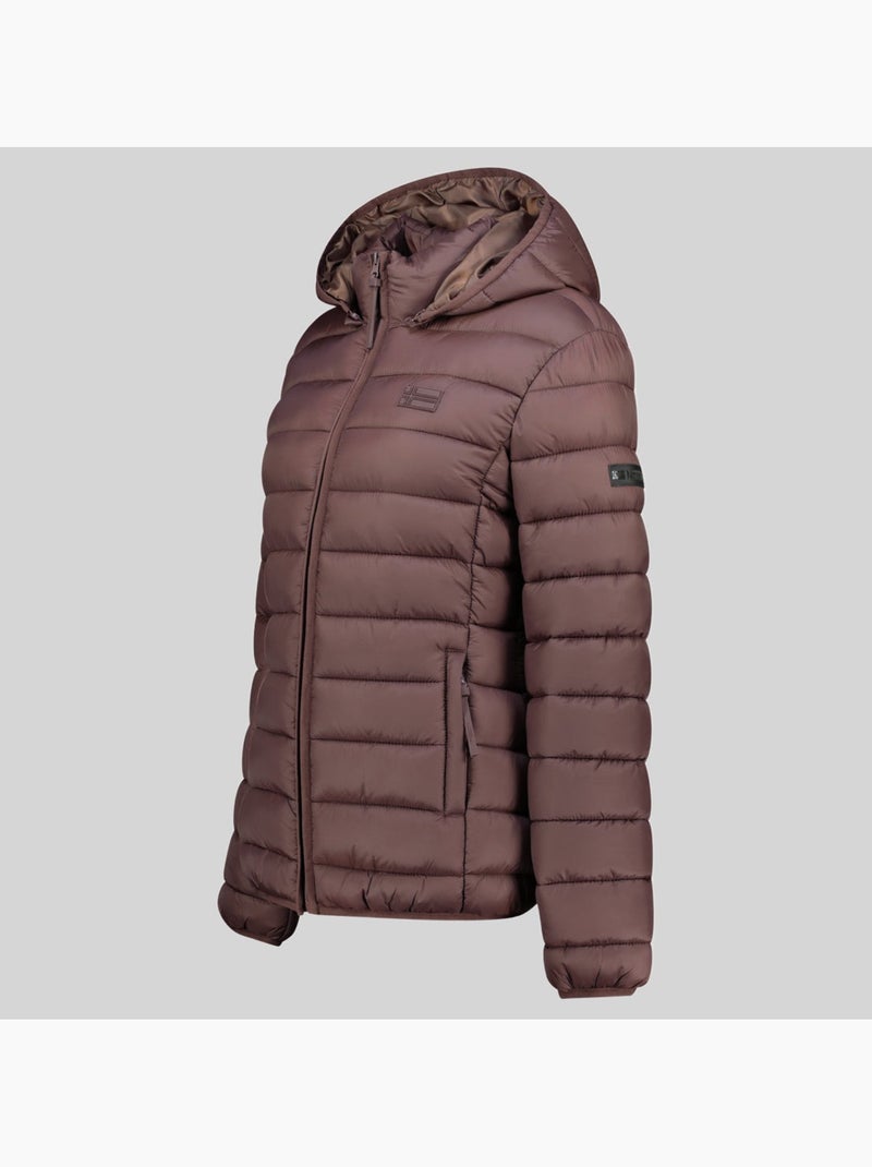 Piumino con cappuccio atichoko hood – geographical norway Marrone scuro - Kiabi