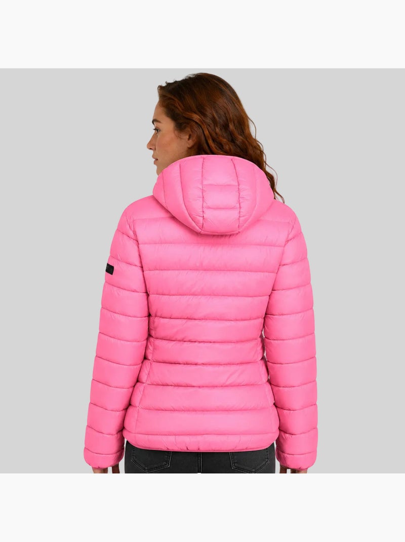 Piumino con cappuccio atichoko hood – geographical norway Rosa fluo - Kiabi