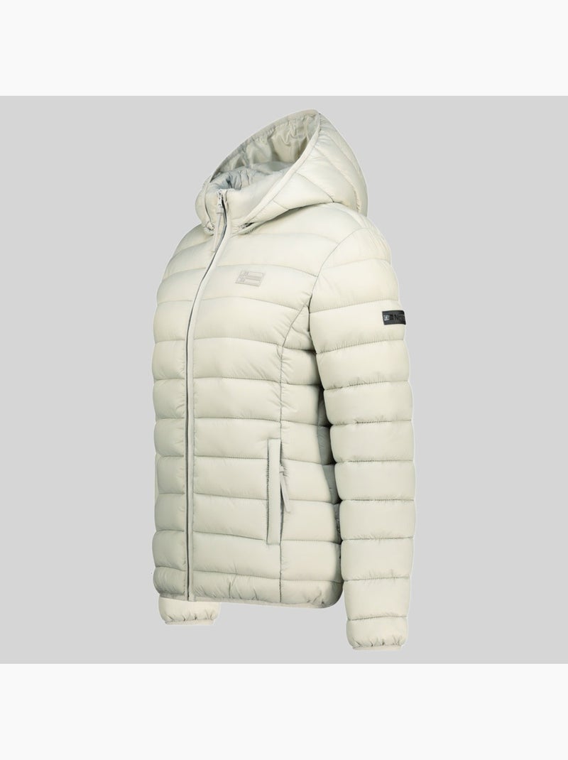 Piumino con cappuccio atichoko hood – geographical norway Verde salvia - Kiabi