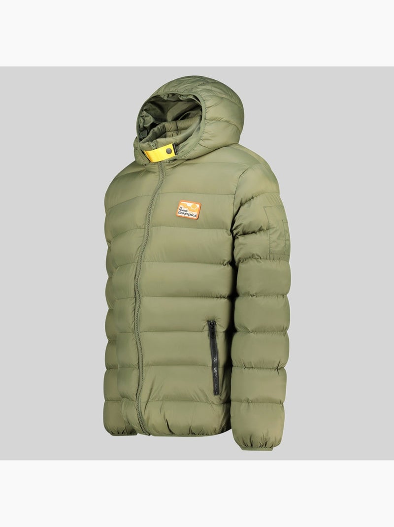 Piumino con cappuccio avalanche hood – geographical norway Verde oliva - Kiabi