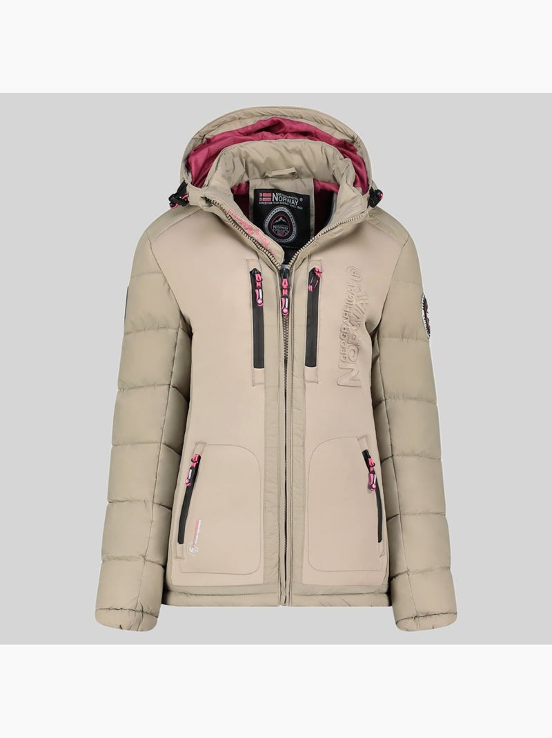 Piumino con cappuccio beachwood – geographical norway Beige - Kiabi