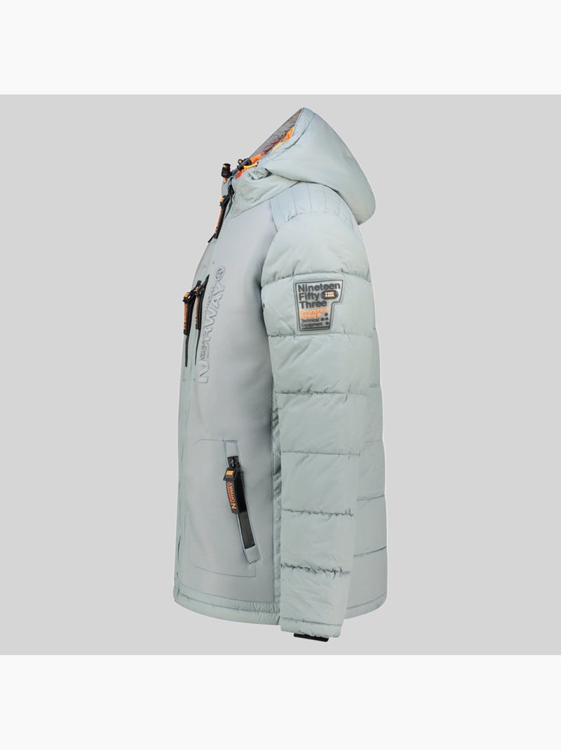 Piumino con cappuccio beachwood – geographical norway Grigio chiaro - Kiabi