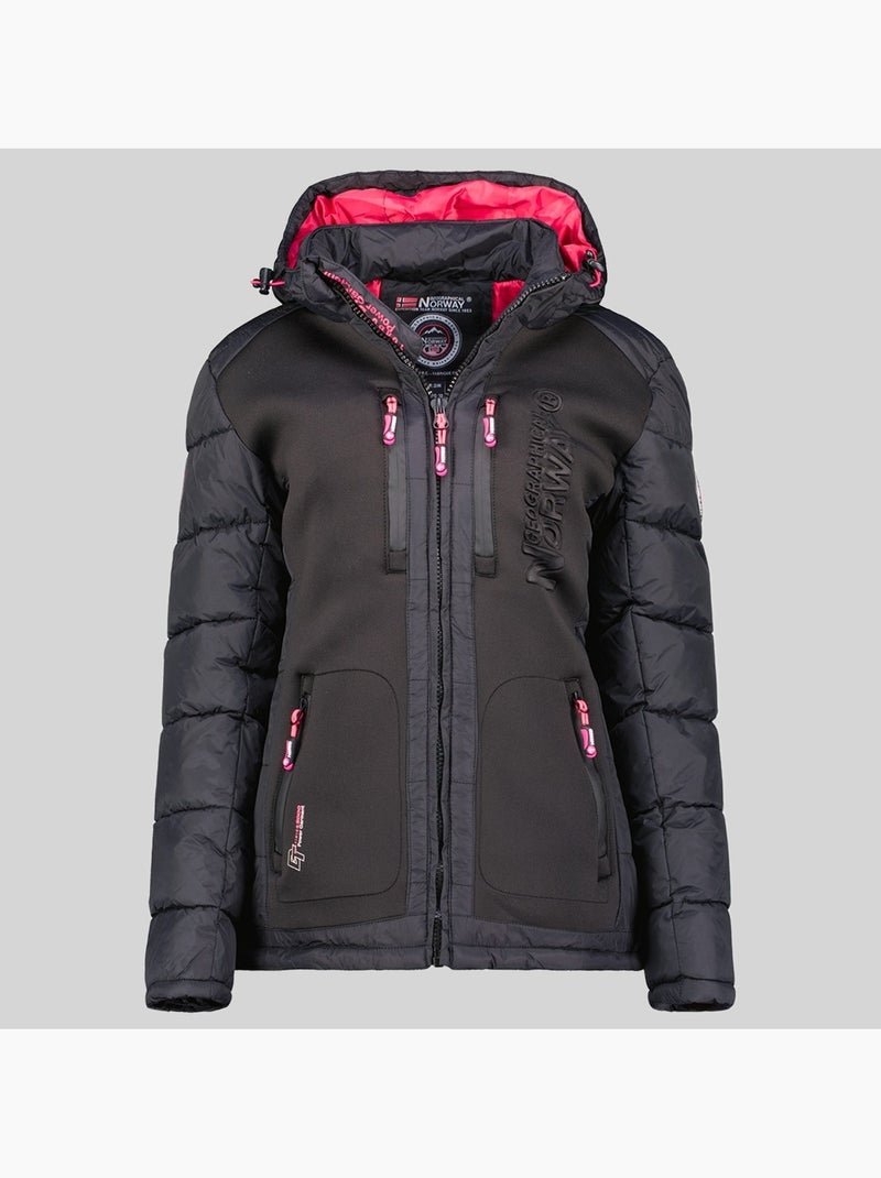 Piumino con cappuccio beachwood – geographical norway Nero - Kiabi