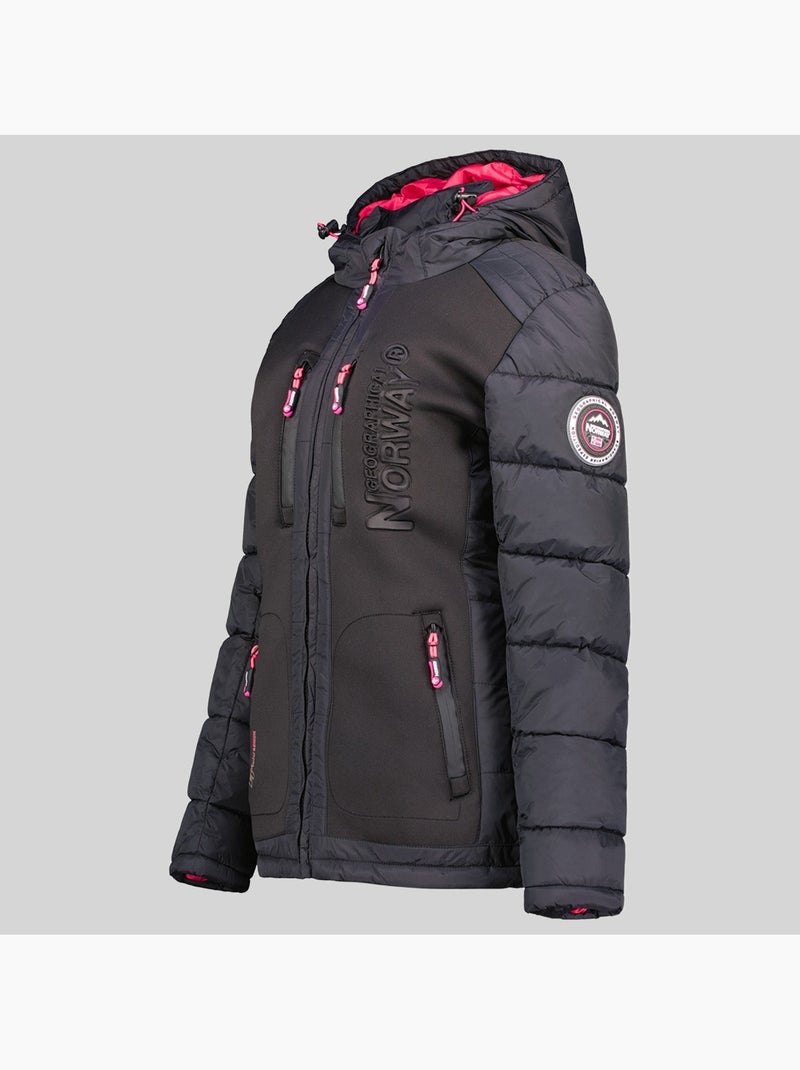 Piumino con cappuccio beachwood – geographical norway Nero - Kiabi
