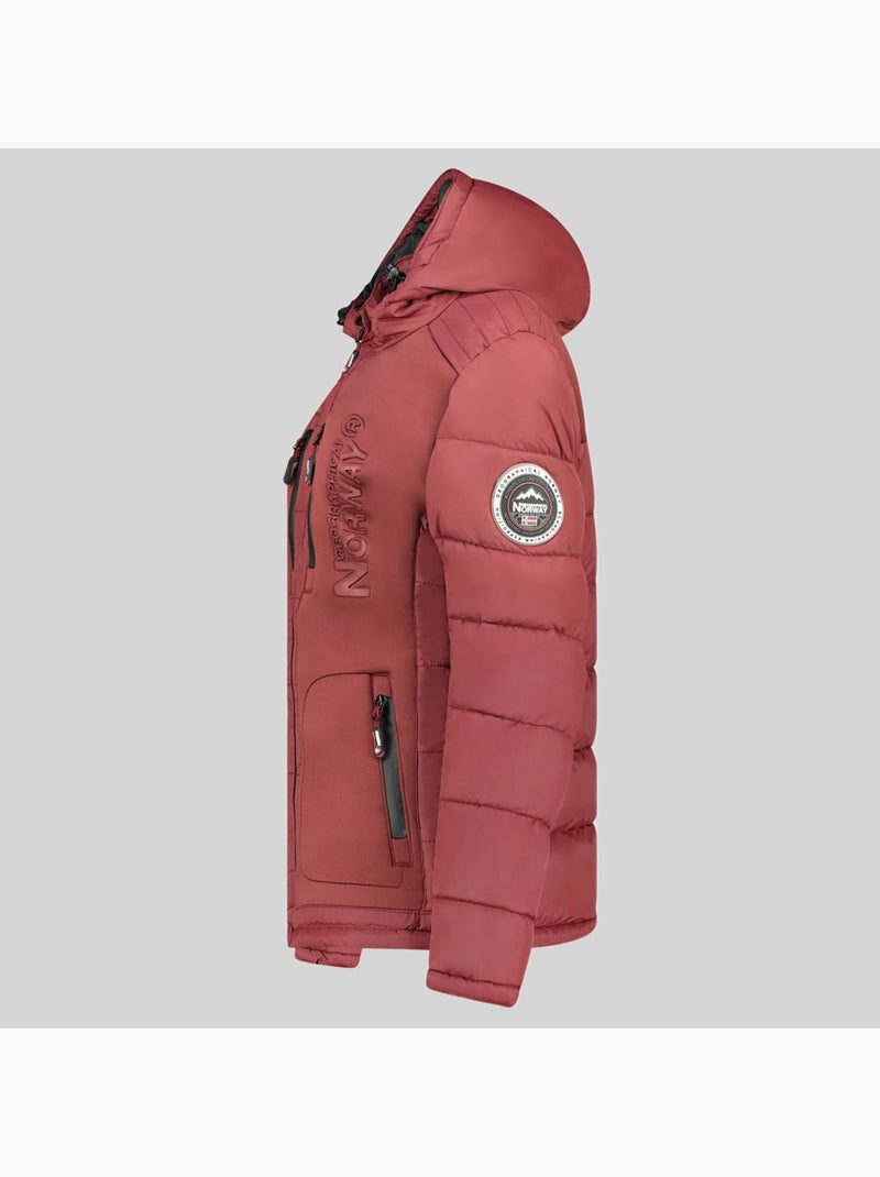 Piumino con cappuccio beachwood – geographical norway Rosso - Kiabi