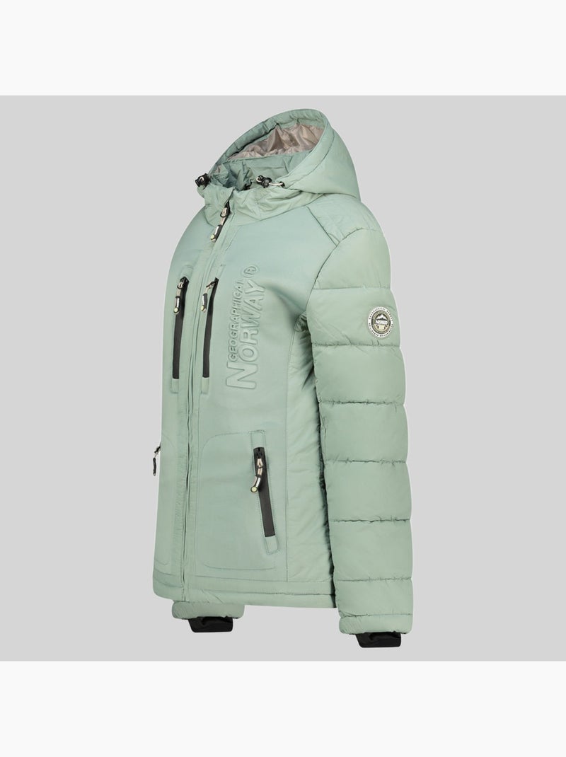 Piumino con cappuccio beachwood – geographical norway Verde pastello - Kiabi