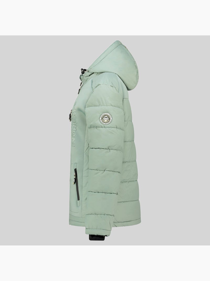 Piumino con cappuccio beachwood – geographical norway Verde pastello - Kiabi