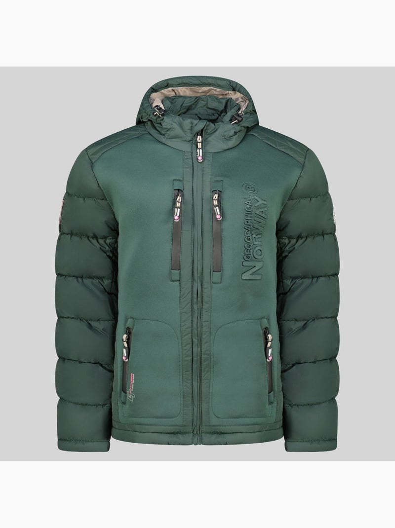 Piumino con cappuccio beachwood – geographical norway Verde scuro - Kiabi