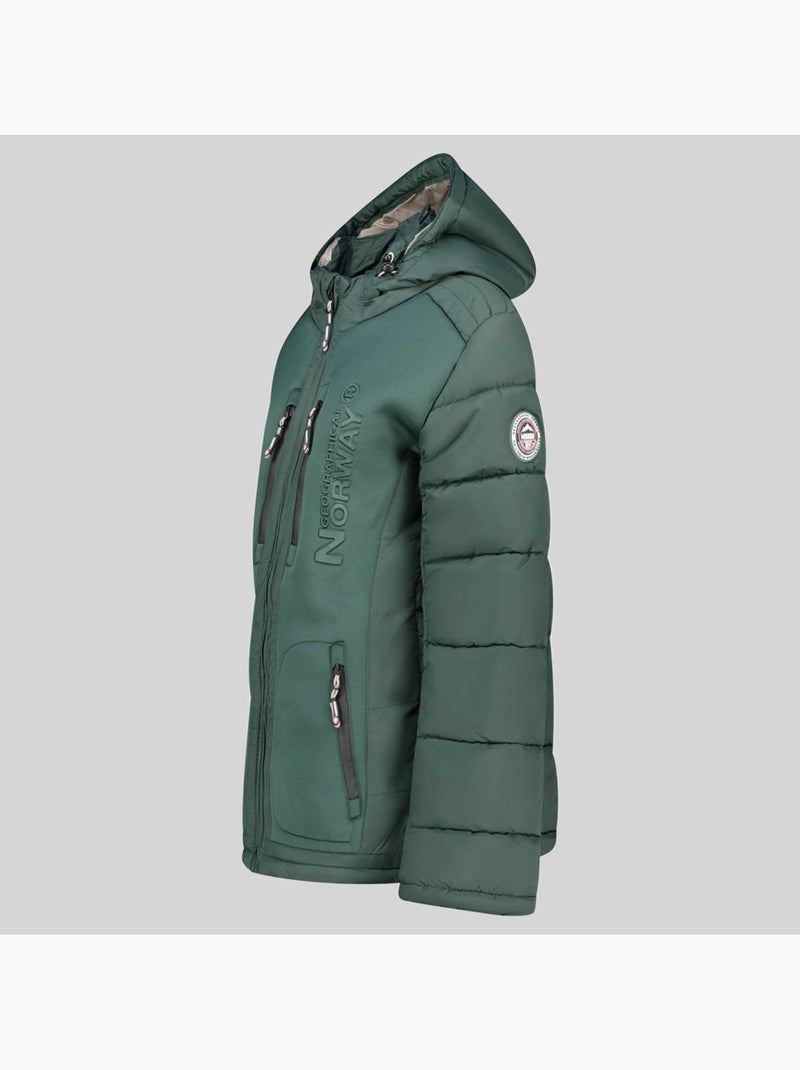 Piumino con cappuccio beachwood – geographical norway Verde scuro - Kiabi
