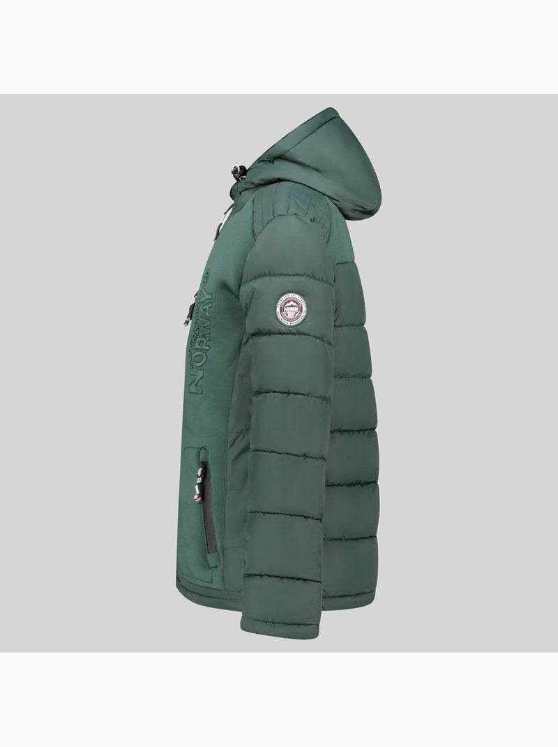 Piumino con cappuccio beachwood – geographical norway Verde scuro - Kiabi