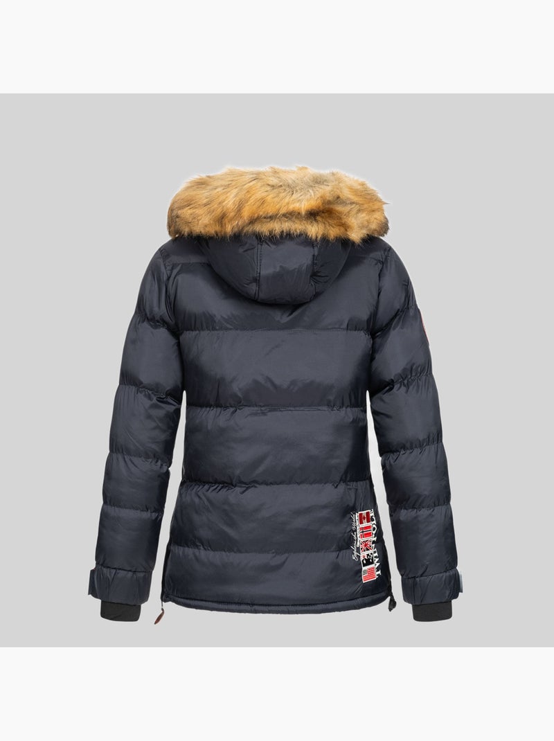 Piumino con cappuccio belancolie – geographical norway Blu marino - Kiabi