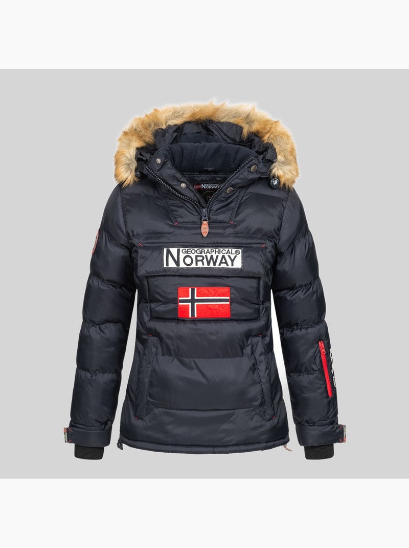 Piumino con cappuccio belancolie – geographical norway Blu marino - Kiabi