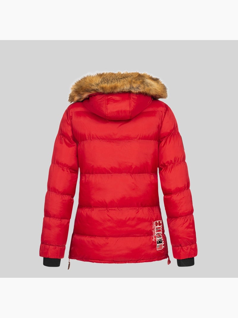 Piumino con cappuccio belancolie – geographical norway Rosso - Kiabi