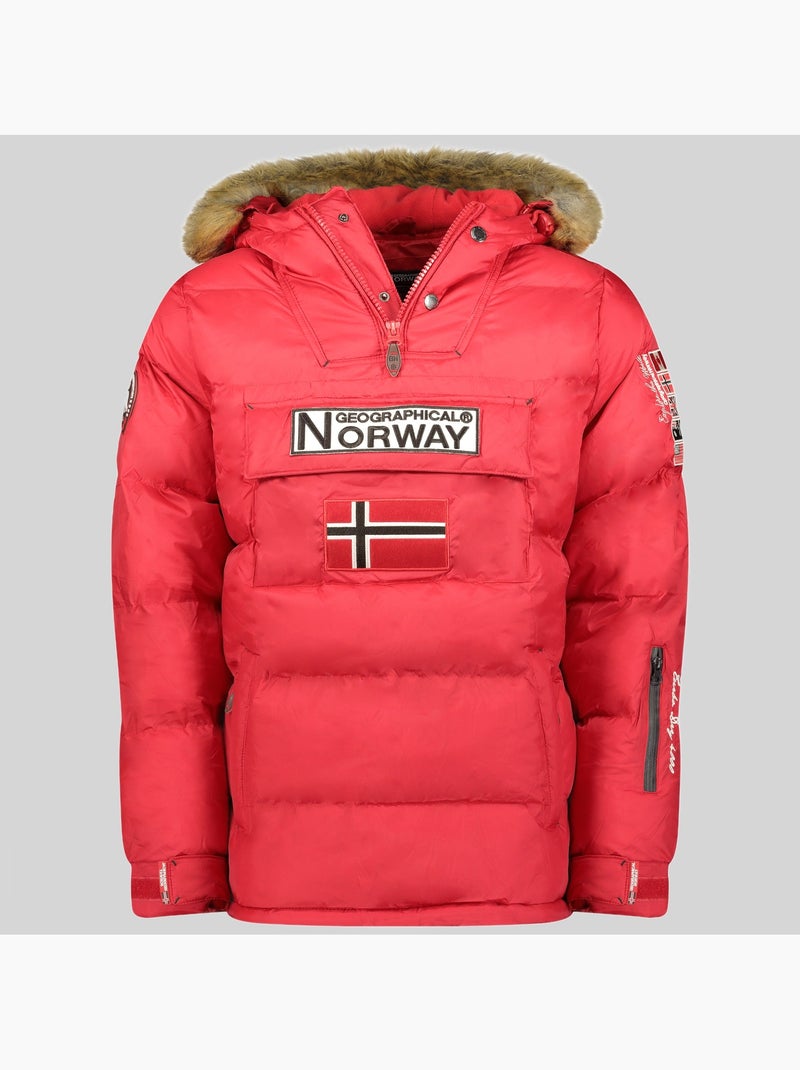 Piumino con cappuccio bilboquet – geographical norway Rosso - Kiabi