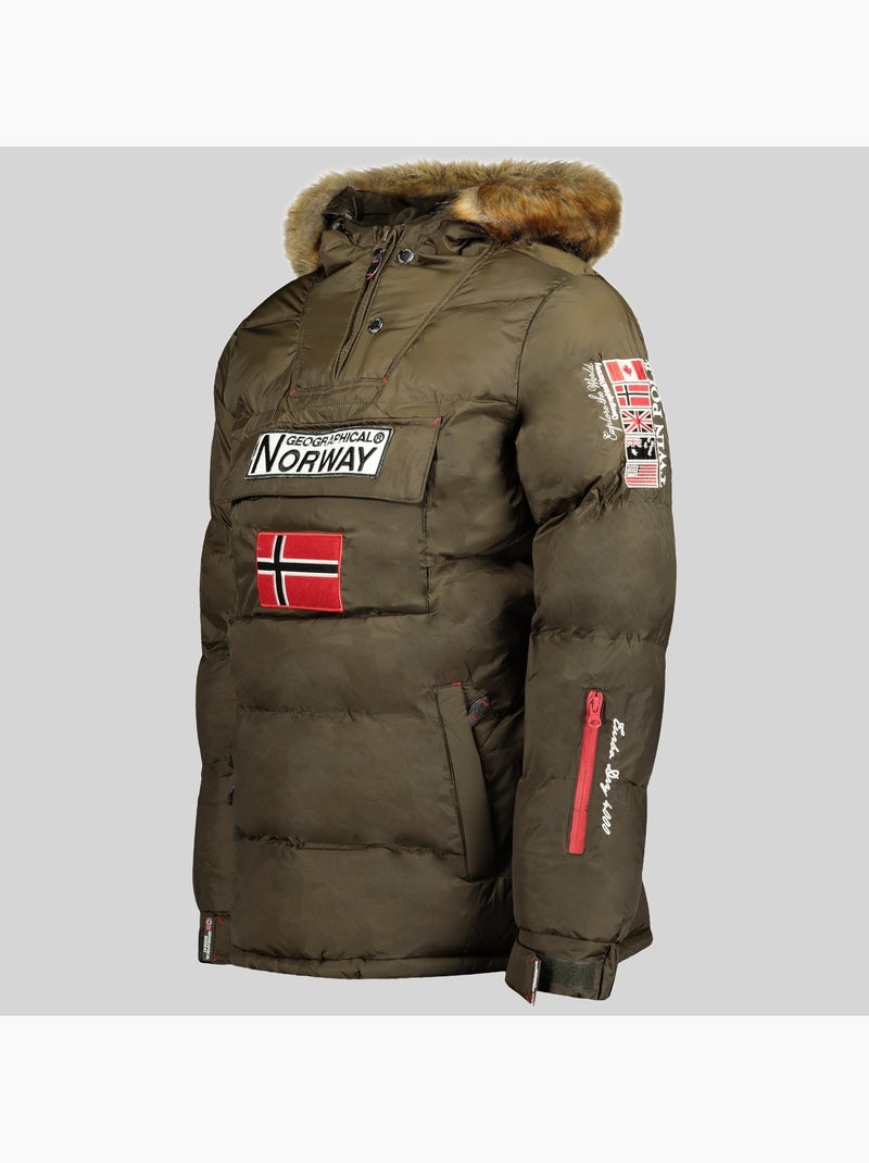 Piumino con cappuccio bilboquet – geographical norway Rosso - Kiabi