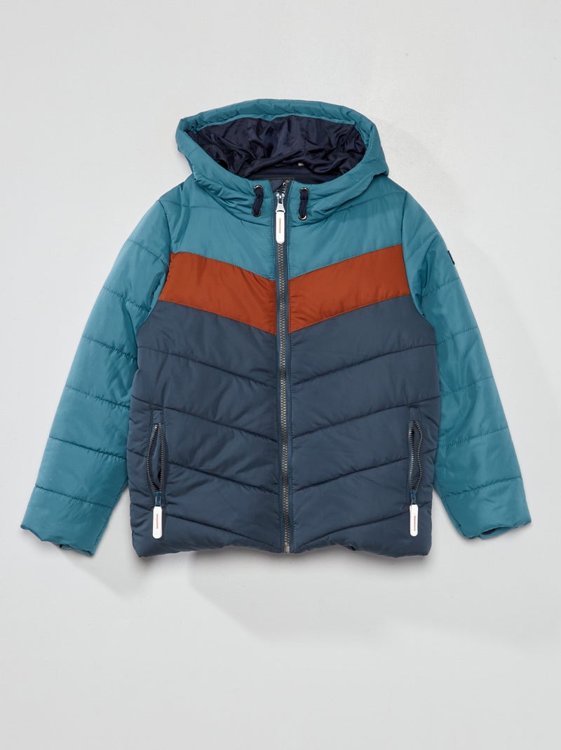 Piumino con cappuccio BLU - Kiabi